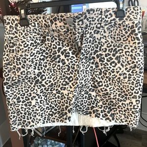 Express leopard print skirt.